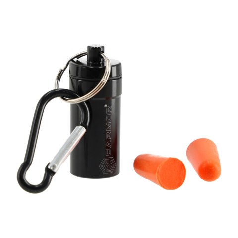 Zatyczki do uszu Earmor MaxDefence w aluminiowym pojemniku S15 Earmor