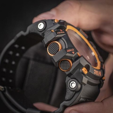 Zegarek M-Tac taktyczny Adventure czarno-pomarańczowy M-Tac