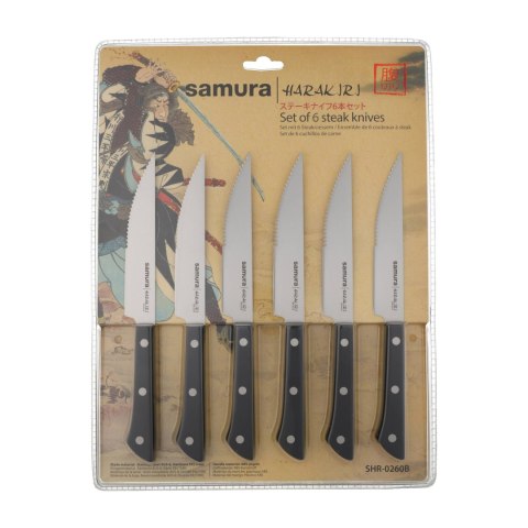 Zestaw 6 noży do steków Samura Harakiri Samura