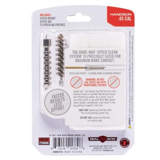 Zestaw do czyszczenia luf pistoletowych Real Avid Bore Max Speed Clean Set do .45 Real Avid