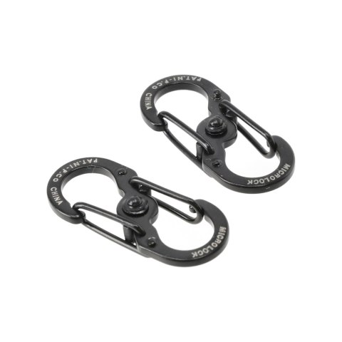 Zestaw dwóch karabinków Nite Ize S-Biner MicroLock czarne Nite Ize