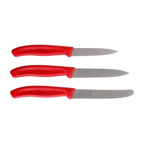 Zestaw noży kuchennych Victorinox Swiss Classic 6.7111.34C1 3 szt. czerwony Victorinox