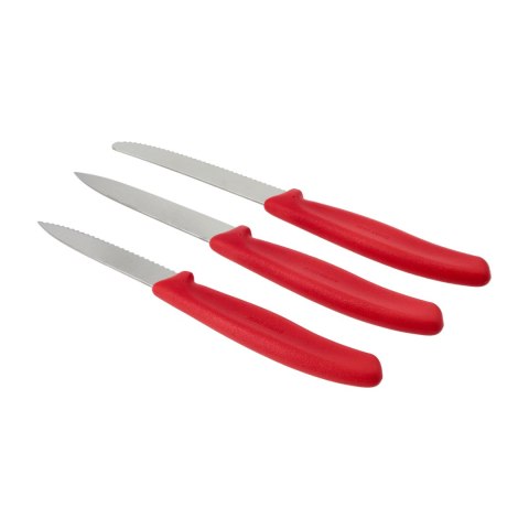 Zestaw noży kuchennych Victorinox Swiss Classic 6.7111.34C1 3 szt. czerwony Victorinox