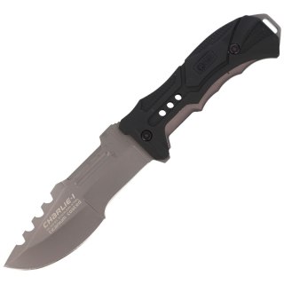 Nóż K25 Charlie I Black-Grey Aluminium, Titanium Coated (32123) K25 by Martinez Albainox