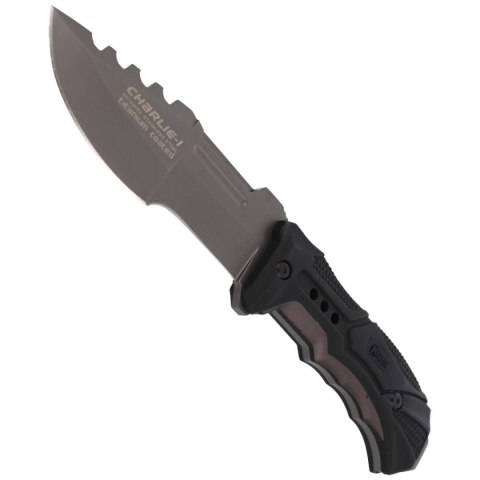 Nóż K25 Charlie I Black-Grey Aluminium, Titanium Coated (32123) K25 by Martinez Albainox