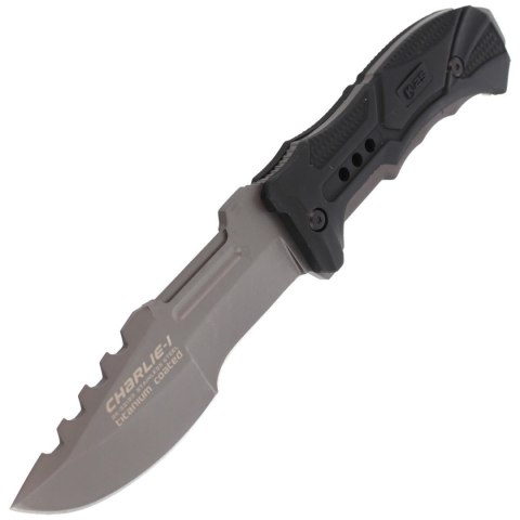Nóż K25 Charlie I Black-Grey Aluminium, Titanium Coated (32123) K25 by Martinez Albainox
