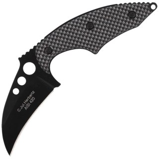 Nóż na szyję Herbertz Solingen Neck Knife Black / Grey Aluminium, Black Coating (575706) Herbertz GmbH