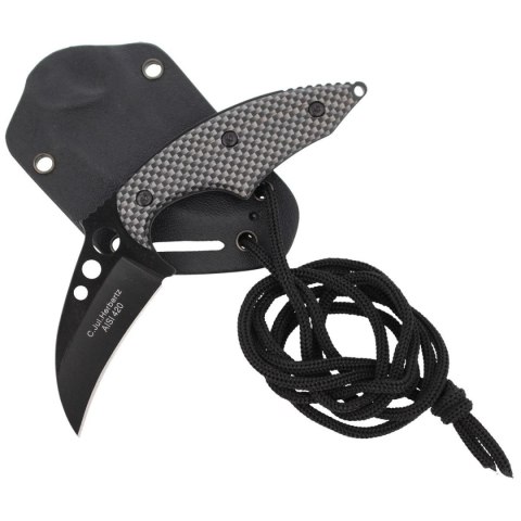 Nóż na szyję Herbertz Solingen Neck Knife Black / Grey Aluminium, Black Coating (575706) Herbertz GmbH