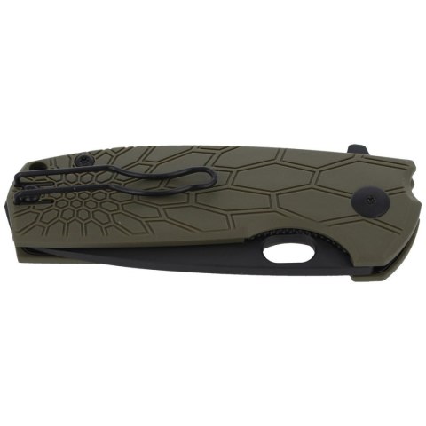 Nóż składany Fox Core OD Green FRN, Cerakote Black N690 by Jesper Voxnaes (FX-604 OD) FOX
