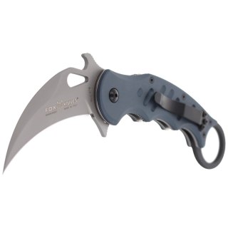 Nóż składany Fox Karambit w/ Emerson Wave Grey Aluminium, Sandblasted N690Co (478) FOX