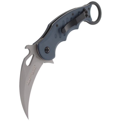 Nóż składany Fox Karambit w/ Emerson Wave Grey Aluminium, Sandblasted N690Co (478) FOX