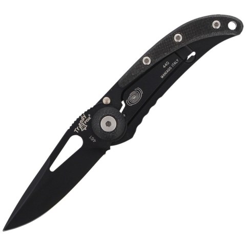 Nóż składany Fox Trendy Black G10, Black PVD 440C by Moris Baroni (461G10) FOX