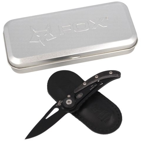 Nóż składany Fox Trendy Black G10, Black PVD 440C by Moris Baroni (461G10) FOX