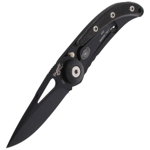 Nóż składany Fox Trendy Black G10, Black PVD 440C by Moris Baroni (461G10) FOX