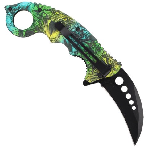 Nóż składany karambit Herbertz CJH Snake Design, Black Blade (ART000139 - 572613) Herbertz GmbH