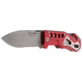 Nóż składany ratowniczy BlackFox Aluminium Red Rescue Folder (BF-117) FOX