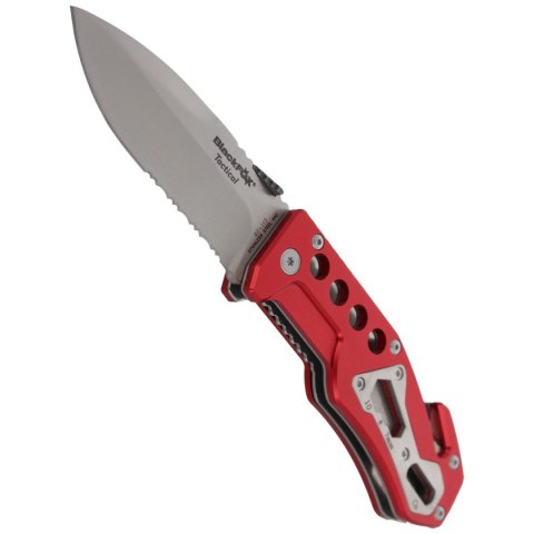 Nóż składany ratowniczy BlackFox Aluminium Red Rescue Folder (BF-117) FOX