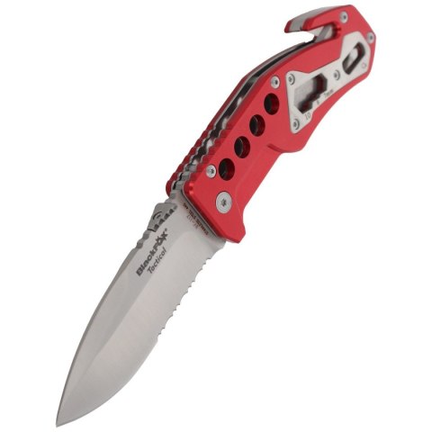 Nóż składany ratowniczy BlackFox Aluminium Red Rescue Folder (BF-117) FOX