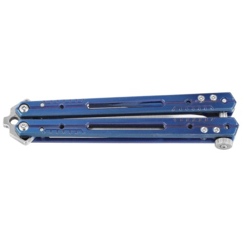 Nóż motylkowy Third Decor Habitat Balisong Blue Titanium Stainless Steel, Satin 420 (K2920A) Decor Habitat
