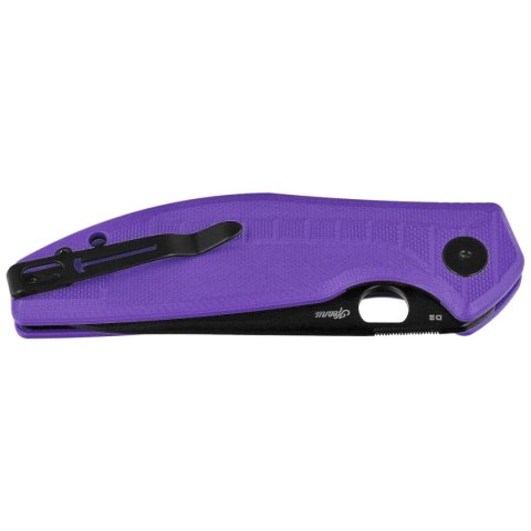 Nóż składany Bestechman Angry Owl Purple G10, Black PVD D2 by Keanu Alfaro (BMK12E-2) Bestechman by Bestech Knives