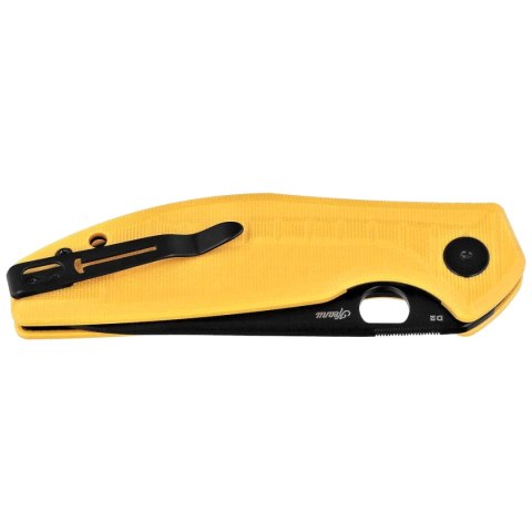 Nóż składany Bestechman Angry Owl Yellow G10, Black PVD D2 by Keanu Alfaro (BMK12A-2) Bestechman by Bestech Knives