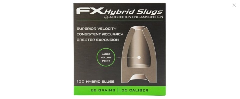 Śrut Airgun Slugs FX Hybrid 9 mm HP 68 grain (.357)
