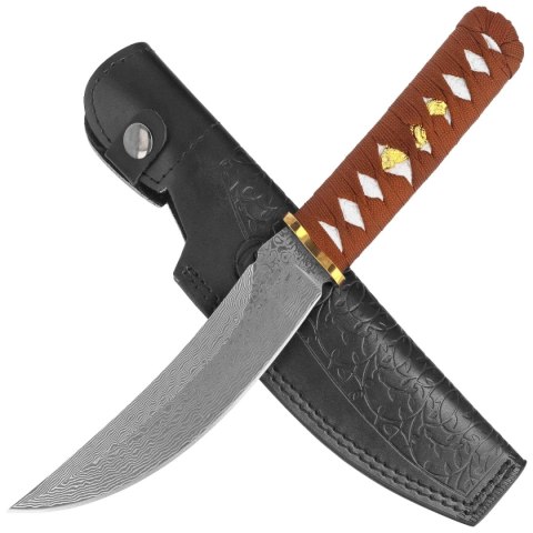 Sztylet japoński Tokisu Brown String, CNC Damascus (32624) Tokisu by Martinez Albainox