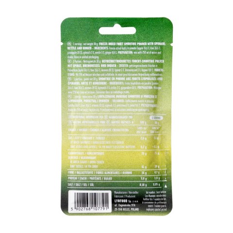Żywność liofilizowana LYOFOOD Green smoothie 30 g LYOFOOD