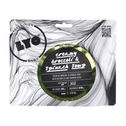 Żywność liofilizowana LYOFOOD Kremowa zupa brokułowo-szpinakowa 370 g LYOFOOD