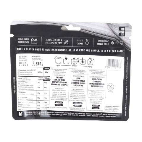 Żywność liofilizowana LYOFOOD Kremowa zupa cebulowo-porowa 370 g LYOFOOD