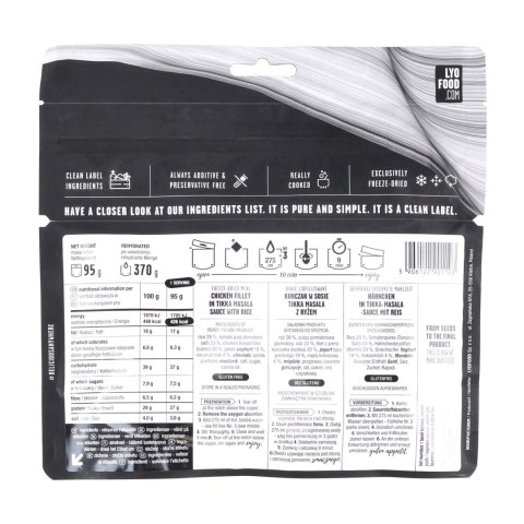 Żywność liofilizowana LYOFOOD Kurczak Tikka Masala 370 g LYOFOOD