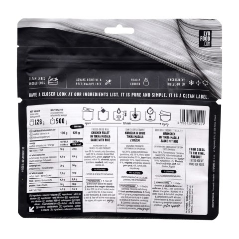 Żywność liofilizowana LYOFOOD Kurczak Tikka Masala 500 g LYOFOOD