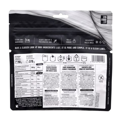 Żywność liofilizowana LYOFOOD Mash & cheese 370 g LYOFOOD