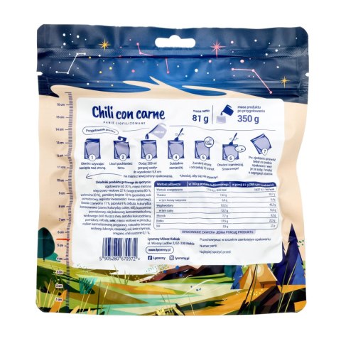 Żywność liofilizowana Lyommy Chili con carne Lyommy 350 g Lyommy