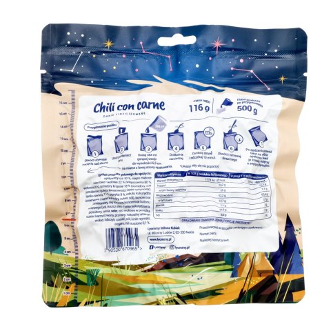 Żywność liofilizowana Lyommy Chili con carne Lyommy 500 g Lyommy
