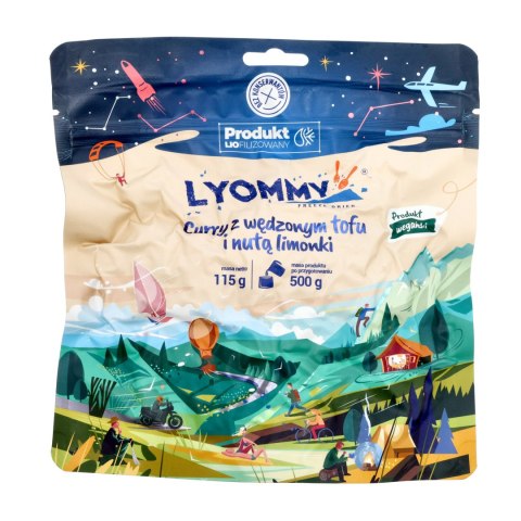 Żywność liofilizowana Lyommy Curry z wędzonym tofu i nutą limonki 500 g Lyommy