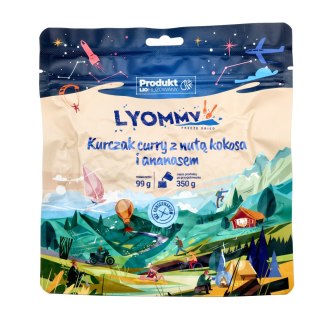 Żywność liofilizowana Lyommy Kurczak curry z nutą kokosa i ananasem 350 g Lyommy