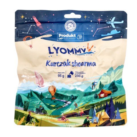 Żywność liofilizowana Lyommy Kurczak shoarma 250 g Lyommy