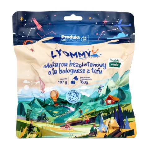 Żywność liofilizowana Lyommy Makaron a'la bolognese z tofu 350 g Lyommy
