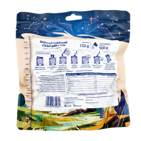Żywność liofilizowana Lyommy Makaron a'la bolognese z tofu 500 g Lyommy