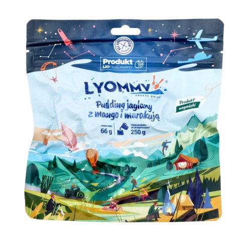 Żywność liofilizowana Lyommy Pudding jaglany z mango i marakują Lyommy