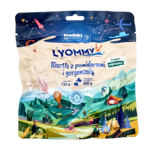 Żywność liofilizowana Lyommy Risotto z pomidorami i gorgonzolą 500 g Lyommy
