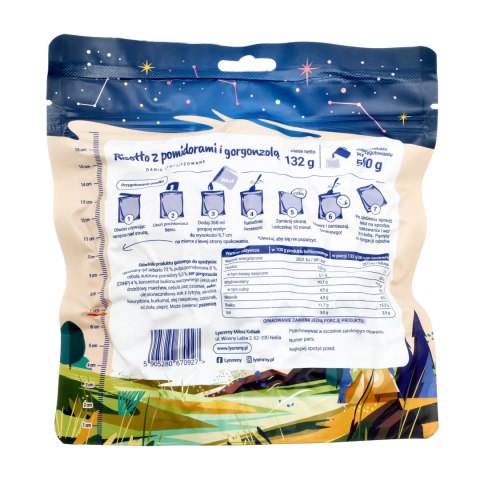 Żywność liofilizowana Lyommy Risotto z pomidorami i gorgonzolą 500 g Lyommy