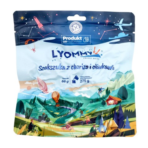 Żywność liofilizowana Lyommy Szakszuka z chorizo i oliwkami Lyommy