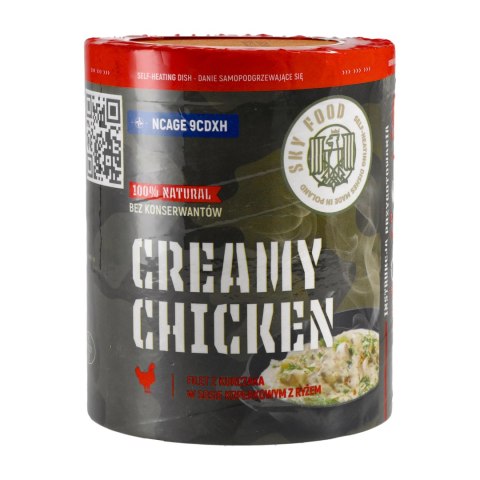 Danie samopodgrzewające SKYFOOD Filet z kurczaka w sosie koperkowym z ryżem 400 g SKYFOOD