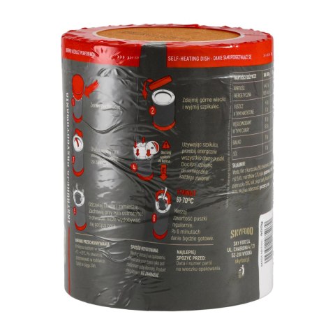 Danie samopodgrzewające SKYFOOD Filet z kurczaka w sosie koperkowym z ryżem 400 g SKYFOOD