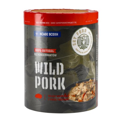 Danie samopodgrzewające SKYFOOD Gulasz wieprzowy z kaszą i grzybami 400 g SKYFOOD
