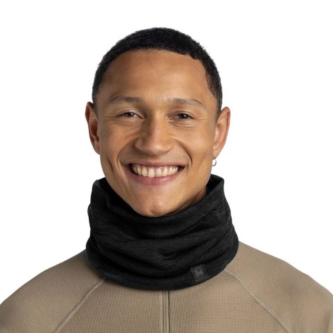 Komin Buff Heavyweight Merino Wool - solid black BUFF