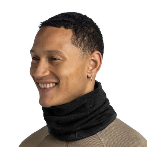 Komin Buff Heavyweight Merino Wool - solid black BUFF