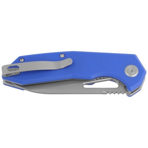 Kubey Vagrant Blue G10, Sand Blasted 14C28N by Maksim Tkachuk (KU291P) Kubey Knife